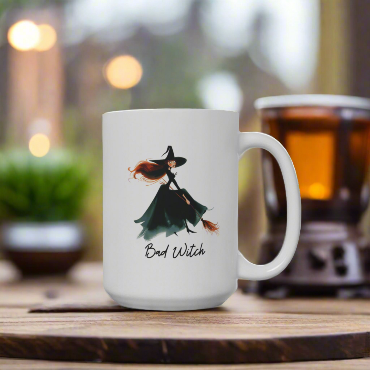 Good Witch Bad Witch Reversible Halloween Mug 15oz